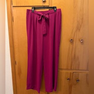 SOHO Apparel Ltd. - Tie Waist Wide Leg Pants